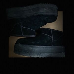 UGG Black Platform Shoes